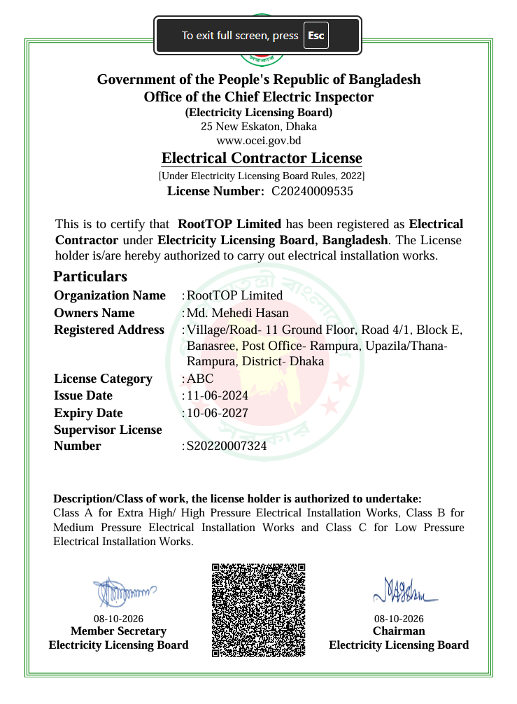 Electrical Contractor License